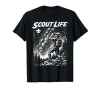 Stargazer Scout Scout Life Retro Scouting Illustration T-Shirt