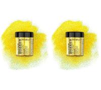 Stargazer Shaker Paillettes UV Jaune (Lot de 2)