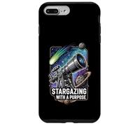 Stargazing with a Purpose Telescope Space Astronomy Design Coque pour iPhone 7 Plus/8 Plus