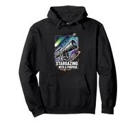 Stargazing with a Purpose Telescope Space Astronomy Design Sweat à Capuche