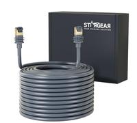 STARGEAR Starlink Câble Gen 3 de 15 m, câble Starlink Gen 3 pour Starlink Standard V3/REV 4, extension de 24 AWG, câble Ethernet Starlink de rechange, kit Internet satellite, étanche, extérieur