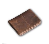 STARHIDE 5001 Portefeuille minimaliste en cuir pour homme et femme, Marron crunch, 11cm x 7.5cm, Moderne