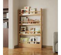 STARHMLUX 3-6 Niveaux Bibliothèque Derrière la Porte, Bibliothèque en Bois, étagère Murale Organisateur de Livres, Gain de Place, pour Chambre d'enfant, Chambre, Salon 4F 100cm