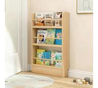 STARHMLUX Bibliothèque étroite Derrière la Porte, 3-6 Niveaux Bibliothèque en Bois, étagère Murale Organisateur, Gain de Place, pour Chambre d'enfant, Chambre, Salon 3F 50cm