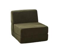 STARHMLUX Canapé 1 Places Compressé - Mini canapé & Tissu Teddy Confortable Montage Rapide & Gain de Place pour Petits Espaces Appartement Dark Green 29.5 * 33 * 29.5in