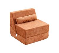 STARHMLUX Canapé 1 Places Compressé - Mini canapé & Tissu tissé Confortable Montage Rapide & Gain de Place pour Petits Espaces Appartement Caramel 29.5 * 29.9 * 25.9 in