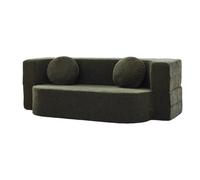 STARHMLUX Canapé Modulable | Canapé Compressé - Tissus tissés & Confortable Montage Rapide & Gain de Place pour Petits Espaces Appartement Dark Green 78.7 * 23.6 * 23.6in