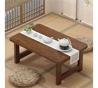STARHMLUX Table Basse Japonaise Pliable, Design Pliable Et Polyvalent pour Une Utilisation Au Sol, Idéale pour Le Salon, Le Coin Thé Tatami, La Salle à Manger Ou La Chambre. Walnut 60x40x40cm