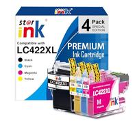 starink LC422 LC422XL Cartouche d'encre Compatible pour Brother LC-422XL LC-422VAL LC 422 pour Brother MFC-J5340DW MFC-J5345DW MFC-J5740DW MFC-J6540DW MFC-J6940DW(4 Pack)