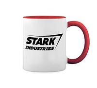 Stark Industries Iron Man Avenger Blanc tasse à café avec Red Rim et poignée Mug