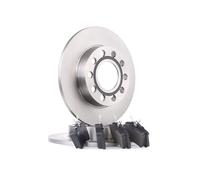 STARK Kit de Frein - Disques et Plaquettes de Freins Essieu arrière Ø245mm plein pour AUDI A4 B7 Avant (8ED) A4 B6 Avant (8E5) A4 B7 Berline (8EC) A4 B6 Berline (8E2) A4 B6/B7 Cabriolet (8H7, 8HE)