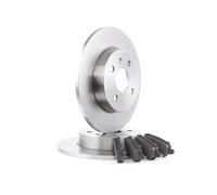 STARK Kit de Frein - Disques et Plaquettes de Freins Essieu arrière Ø264mm plein pour VW Passat B6 Variant (3C5) Passat B5 GP Break (3BG, 3B6) pour OPEL Corsa C 3/5 portes (X01) Zafira C Tourer (P12)