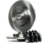 STARK Kit de Frein - Disques et Plaquettes de Freins Essieu arrière Ø268,0mm plein convient pour PEUGEOT 308 I 3/5 portes (4A, 4C) 3008 I (0U) 5008 I (0U, 0E) 3008 (T8, 0U) pour CITROËN DS5 5 portes