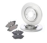 STARK Kit de Frein - Disques et Plaquettes de Freins Essieu avant Ø266mm plein pour VW Passat B6 Berline (3C2) convient pour MERCEDES-BENZ Classe C Berline (W204) pour BMW X5 (E70) pour LOTUS ELISE