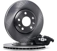 STARK Kit de Frein - Disques et Plaquettes de Freins Essieu avant Ø296mm ventilé de l'intérieur pour RENAULT Megane III 3/5 portes (BZ0/1) Scénic III (JZ0/1) Megane III Coupé (DZ, DZ0/1) Fluence (L3)