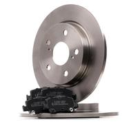 STARK SKBK-10990939 Set d'essieu Disques et plaquettes de freins Arrière sans vis/boulons pour TOYOTA AURIS (NRE15, ZZE15, ADE15, ZRE15, NDE15)