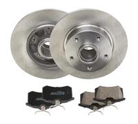 STARK SKBK-10992152 Set d'essieu Disques et plaquettes de freins Arrière avec accessoires avec ressort avec moyeu de roue Compatible avec RENAULT Megane III 3/5 portes BZ0/1