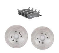 STARK SKBK-10992336 Set d'essieu Disques et plaquettes de freins Arrière avec tôle anti-bruit Compatible avec MAZDA MX-5 II NB
