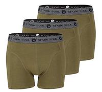 STARK SOUL 1018_a Shorts, Lot de 3 Boxers Kaki, M Hommes