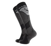 STARK SOUL Chaussettes de Ski et Snowboard Hauteur Genou, pour Hommes et Femmes, gris, 35-38