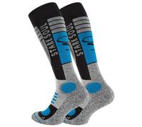 Stark Soul Chaussettes de sport bleu / gris / noir, Taille 43-46