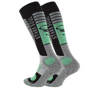 Stark Soul Chaussettes de sport gris chiné / menthe / noir, Taille 43-46