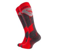 Stark Soul Chaussettes de sport pierre / gris foncé / rouge / noir, Taille 43-46