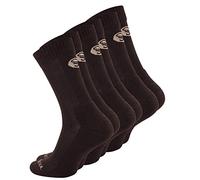 STARK SOUL Chaussettes de trekking en laine mérinos pour homme et femme (1 ou 3 paires), 3 paires marron, 39-42
