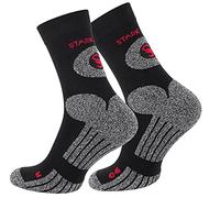 STARK SOUL Chaussettes de trekking unisexes., Noir, 43-46