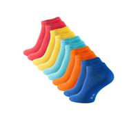Stark Soul Chaussettes 'Essentials' bleu / aqua / jaune foncé / orange foncé / rouge, Taille 35-38