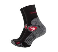 Stark Soul Chaussettes gris chiné / rouge / noir / blanc, Taille 35-38
