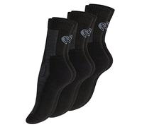 STARK SOUL Chaussettes unisexes en laine mérinos, 3 paires noires, 43-46