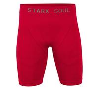 STARK SOUL Collant Court Chaud Short de Sport, Rouge, m-l Homme