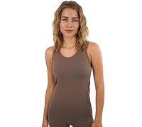 STARK SOUL Débardeur de sport sans coutures pour femme - Différentes couleurs - Tailles XS-S, M-L, XL-XXL, Taupe foncé, XS/S