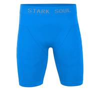STARK SOUL Échauffement Short de Sport, Bleu, S/M Homme