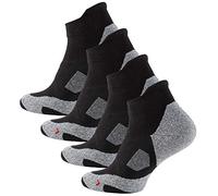STARK SOUL Sneakersocken Chaussettes, 2 Paires de Gants Noirs, 35-38 Mixte