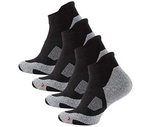 STARK SOUL Sneakersocken Chaussettes, 2 Paires de Gants Noirs, 35-38 Mixte