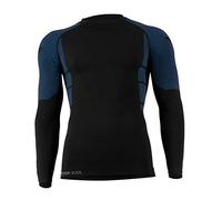 STARK SOUL sous-vêtements Techniques Microfibre pour Homme - Pantalon ou T-Shirt Manches Longues Noir Taille L/XL