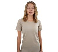 STARK SOUL T-shirt de sport à manches courtes pour femme - Sans couture - Racer - Différentes couleurs - Tailles XS-S, M-L, XL-XXL, beige, M-L