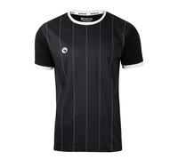 Stark Soul T-Shirt fonctionnel 'Pinstripes' noir / blanc, Taille M