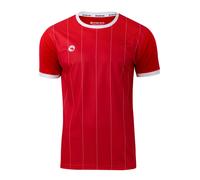 Stark Soul T-Shirt fonctionnel 'Pinstripes' rouge / blanc, Taille M