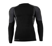 STARK SOUL Vêtement Fonctionnel Couche de Base, Chemise Noir/Gris, S/M Homme