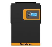 Starkbaer Onduleur Solaire Hybride 5500W 48V vers 220/230V AC Hybride avec régulateur de Charge Solaire MPPT 100A, Convient à Tous Les Types de Piles - pour Le Stockage Domestique (5500W48V)