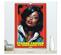 Starke Frauen im Comicbook-Stil (hochwertiger Premium Wandkalender 2026 DIN A2 hoch), Kunstdruck in Hochglanz: Superheldinnen des Alltags