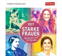 Starke Frauen Postkartenkalender 2027 - Kalender mit 53 Karten: Jede Woche ein kluges Zitat von mutigen Frauen! Kalender zum Aufstellen für die wöchentliche Portion Inspiration