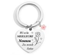 STARKET Cadeau Nounou Noel Porte Clef Nounou Cadeaux Pour Nounou Cadeau Merci Nounou Cadeaux Nounou Fin De Contrat Nounou Fin D'année