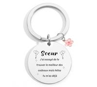 STARKET Cadeau Soeur Cadeau Belle Soeur Porte Clef Femme Idee Cadeau Soeur Noel Cadeau Pour Soeur Cadeau Pour Ma Soeur Cadeau Pour Sa Soeur Original Cadeau Noel Soeur Cadeau Pour Une Soeur