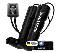 STARKFELD® STARKBOOTS® Appareil de drainage lymphatique et masseur de jambes | 40-200 mmHg | Retour veineux et contre la rétention d'eau | Parfait pour le lipœdème et les jambes toniques (Large)