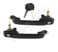 STARKIT PERFORMANCE 2 poignées de porte compatibles pour Golf 3, Golf 4 Cabriolet et Vento (1991-2002) poignées extérieures | AVANT GAUCHE + DROITE. Vendues avec serrure + 2 clés | 1H0837207