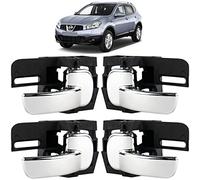 STARKIT PERFORMANCE 4 poignées de porte compatible pour Qashqai (2007-2013) poignées intérieures | 80670JD0 | 80671JD0 | 80670JD000